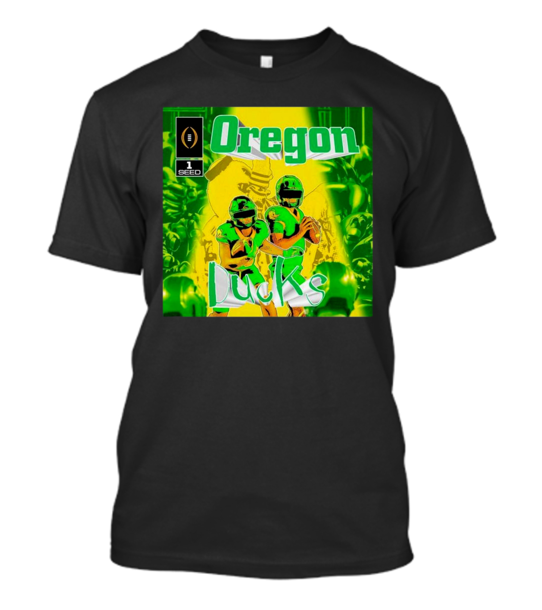Oregon Ducks 1 Seed CFP Football Comic T-Shirt