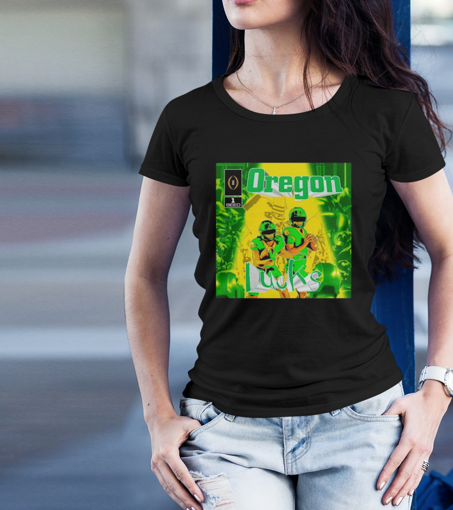 Oregon Ducks 1 Seed CFP Football Comic T-Shirt