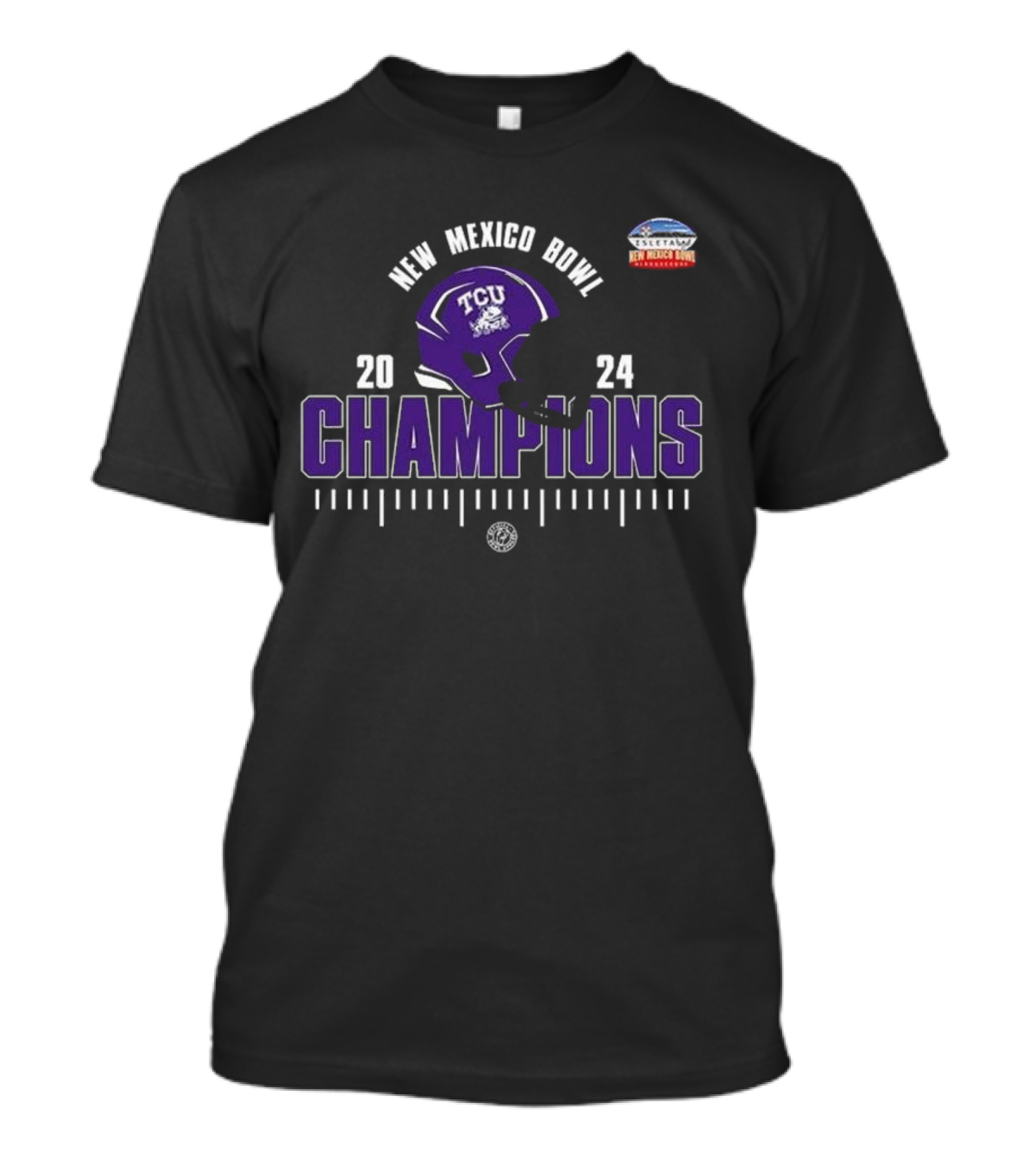TCU Horned Frogs 2024 New Mexico Bowl Champions NCAA Football Division I Classic T-Shirt