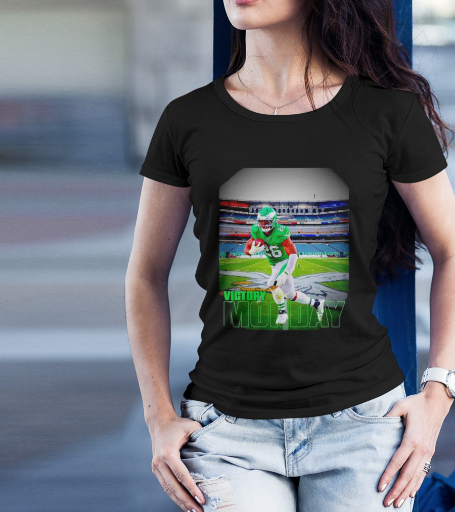 Victory Monday Saquon Barkley Philadelphia Eagles Stadium Football T-Shirt