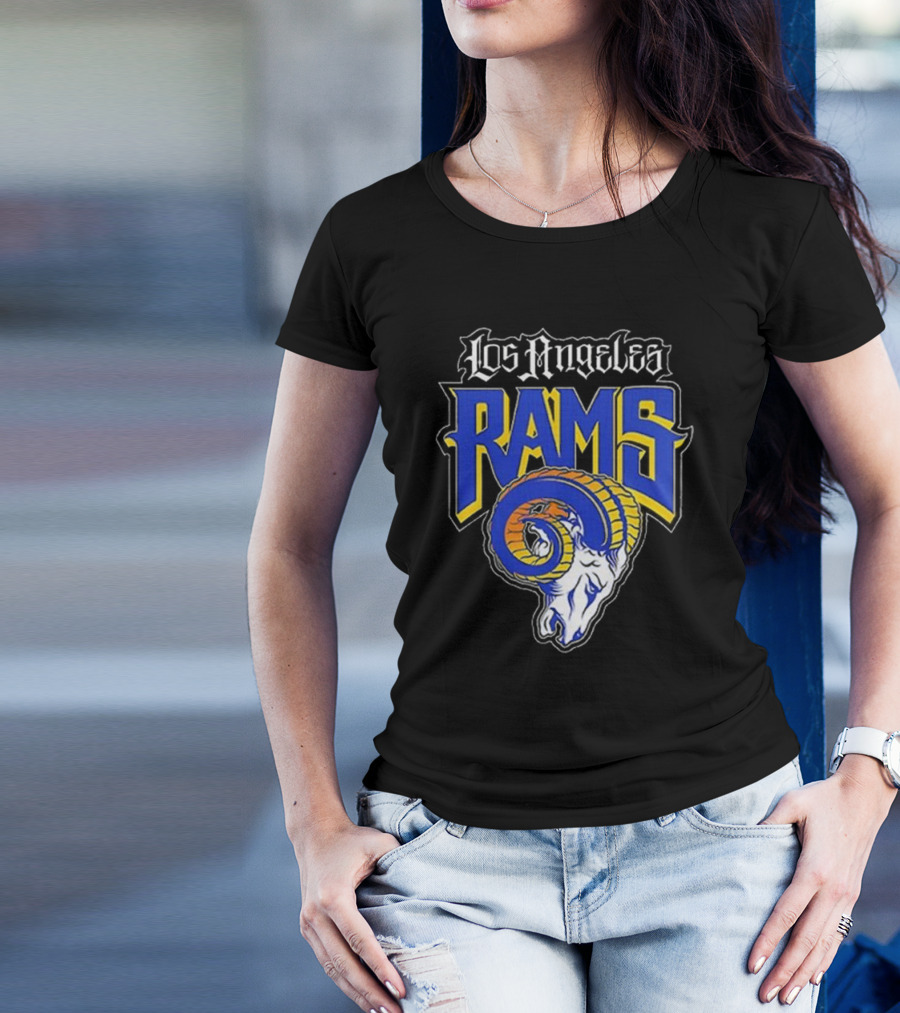 Los Angeles Rams Logo Ram Head Vamos Fans T-Shirt