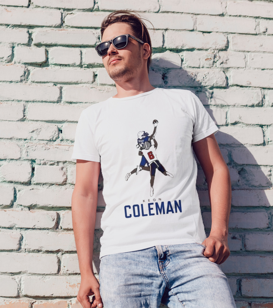 Keon Coleman Football Catch Highlight Player Name Number 6 T-Shirt