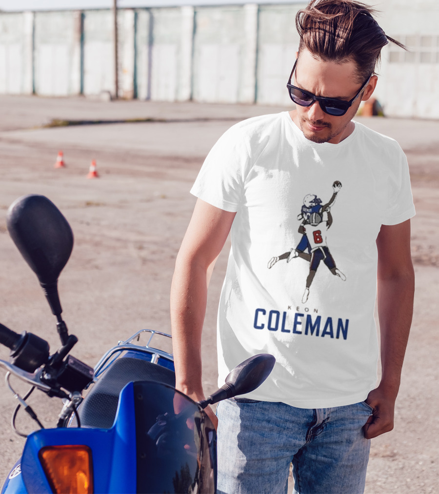 Keon Coleman Football Catch Highlight Player Name Number 6 T-Shirt