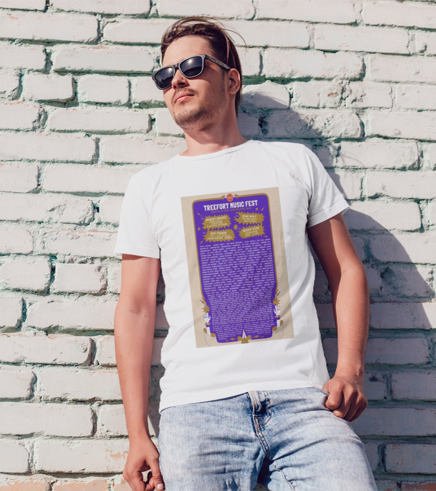 Treefort Music Fest March 26-30 2025 Downtown Boise Idaho Featuring Shakey Graves Remi Wolf Sofi Tukker Bright Eyes T-Shirt
