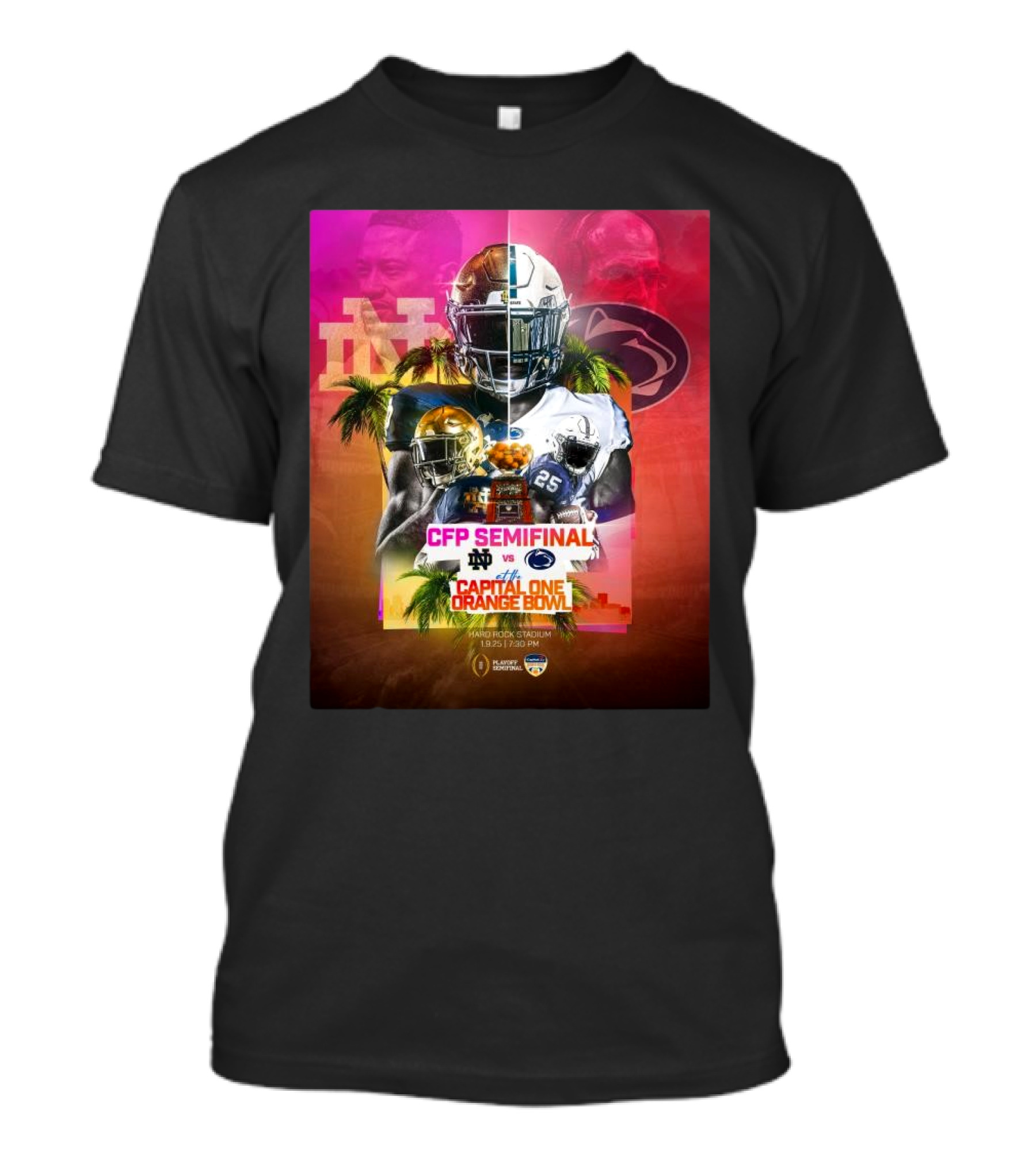 CFP Semifinal Notre Dame Vs Penn State Capital One Orange Bowl At Hard Rock Stadium T-Shirt