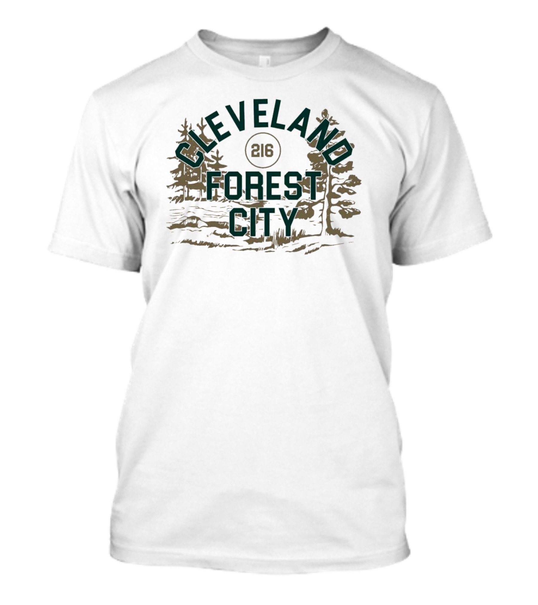 Cleveland 216 Forest City Sandshell T-Shirt