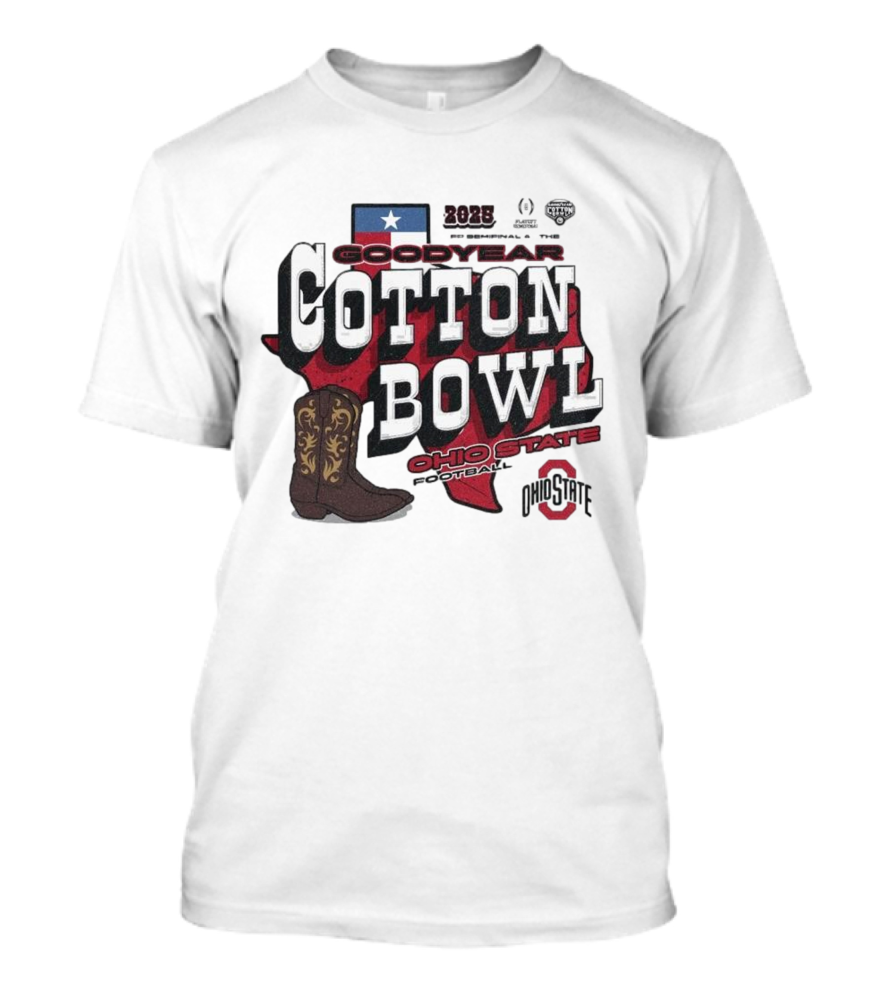 2025 College Football Playoff Goodyear Cotton Bowl Ohio State Semifinal Classic T-Shirt