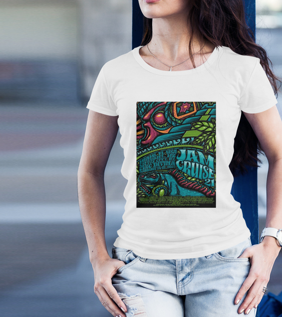 Jam Cruise 21 Miami 2025 Jeff Wood Altun Ha January 14-19 Lesa Divina T-Shirt