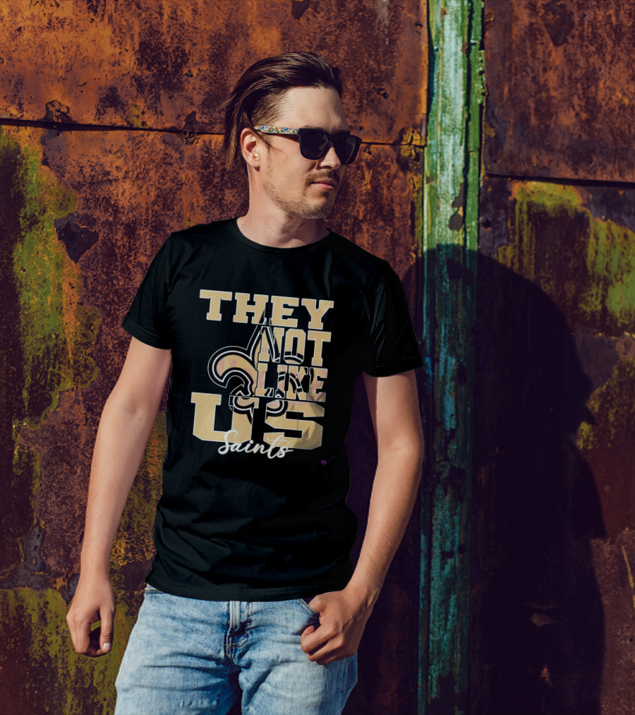 They Not Like Us Saints Fleur-de-Lis NFL Football 2025 T-Shirt