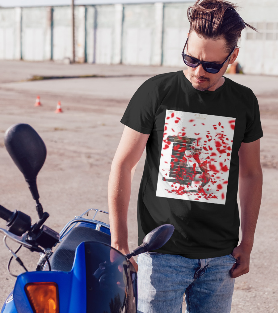 Rose Bowl Game Day Ohio State Buckeyes Vs Oregon Ducks Red Rose Petals Athlete Action T-Shirt