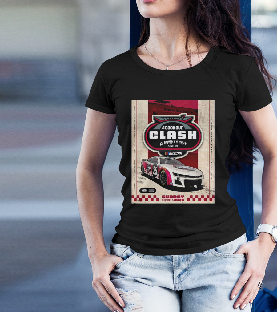 Cook Out Clash NASCAR February 2 2025 Bowman Gray Stadium Winston-Salem North Carolina T-Shirt