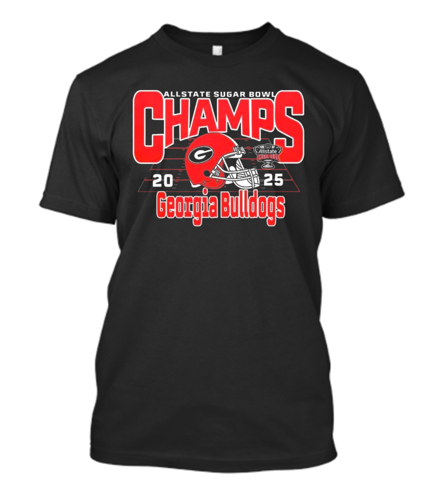 Allstate Sugar Bowl Champs 2025 Georgia Bulldogs T-Shirt