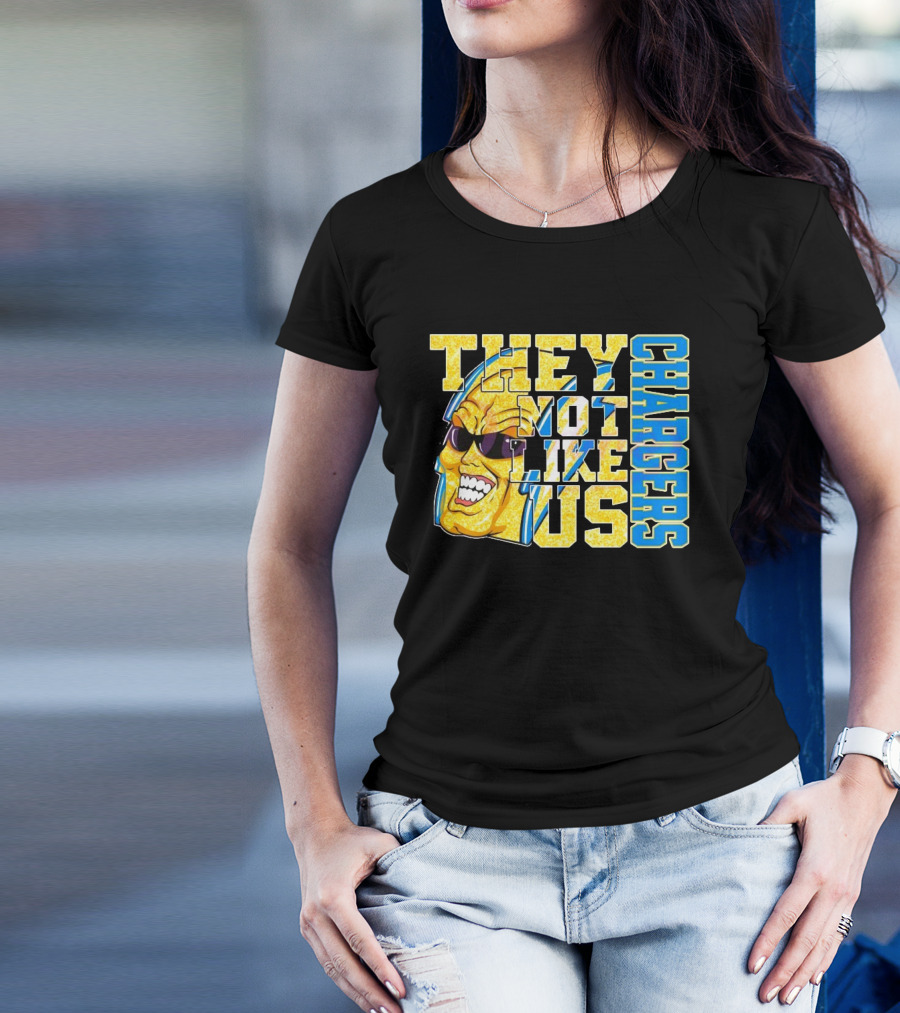 Los Angeles Chargers Glitter They Not Like Us 2025 T-Shirt