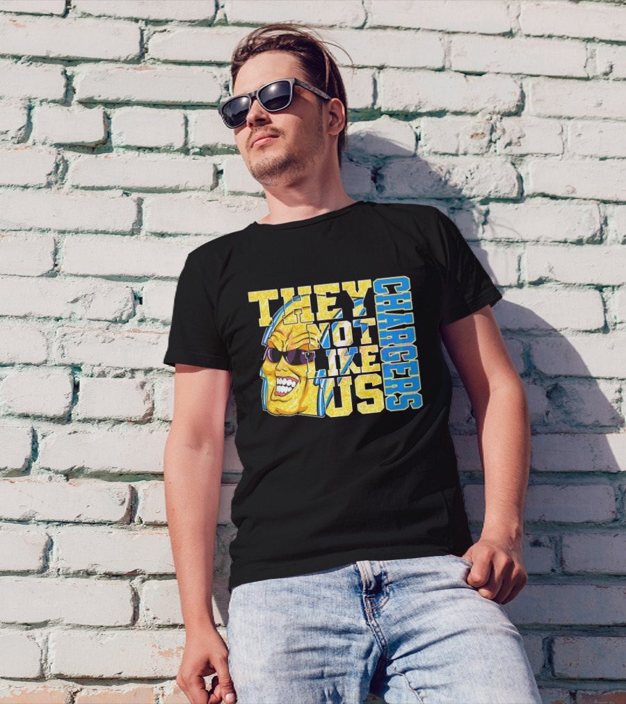 Los Angeles Chargers Glitter They Not Like Us 2025 T-Shirt