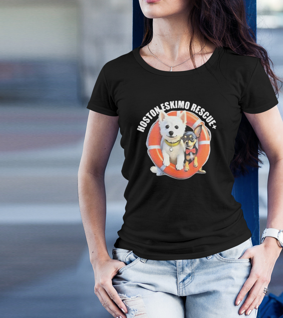 HOSOTN ESKIMO RESCUE DOGS IN LIFEBUOY T-Shirt