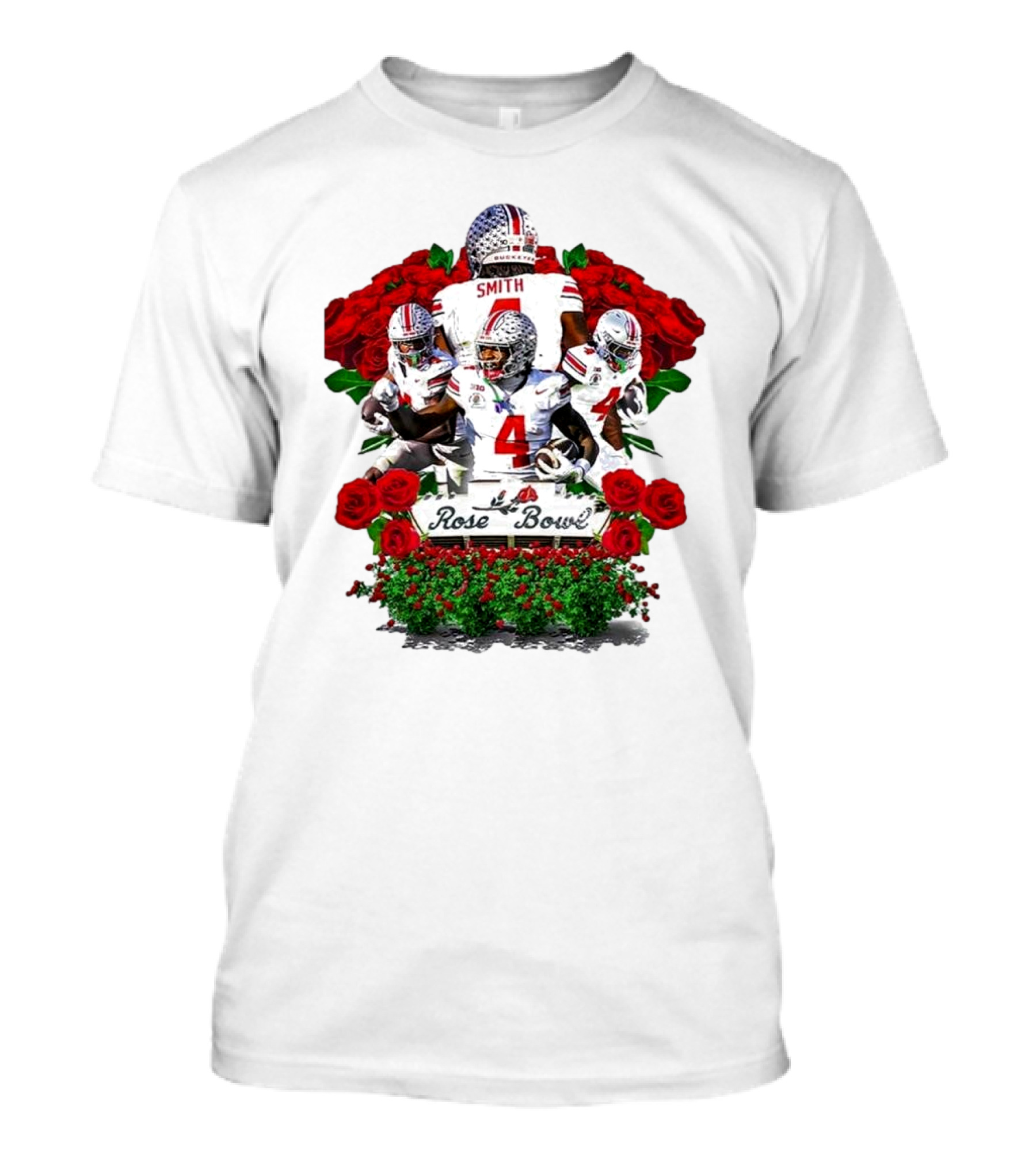 Ohio State Buckeyes Football Rose Bowl Champions 2025 Roses T-Shirt