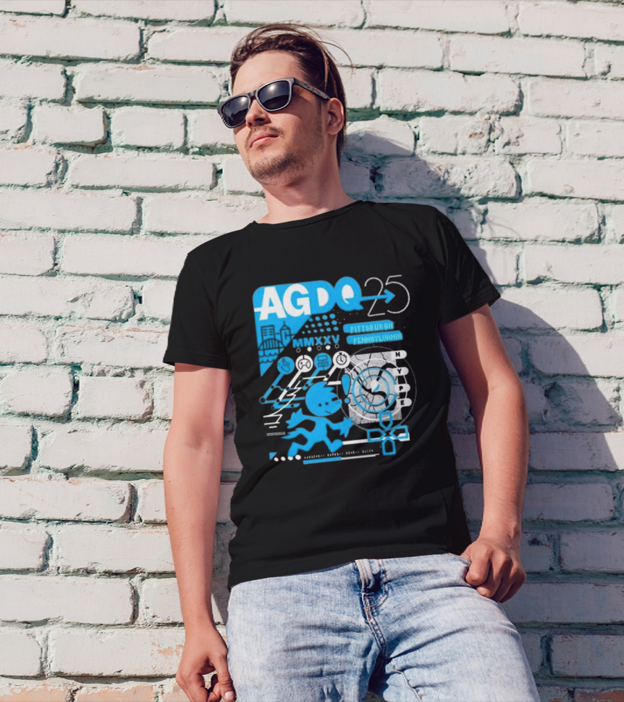 AGDQ 25 Pittsburgh Pennsylvania MMXXV Hype Speed Run Event T-Shirt