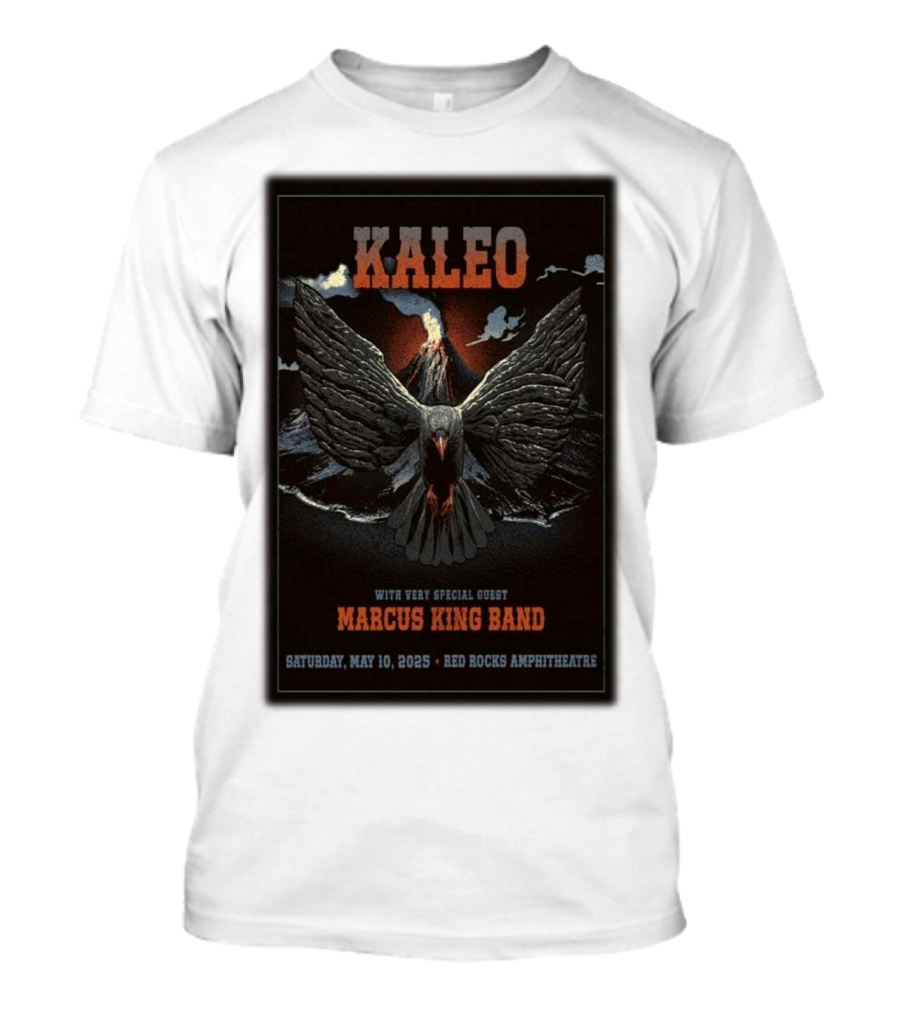 Kaleo With Very Special Guest Marcus King Band May 10 2025 Red Rocks Amphitheatre T-Shirt