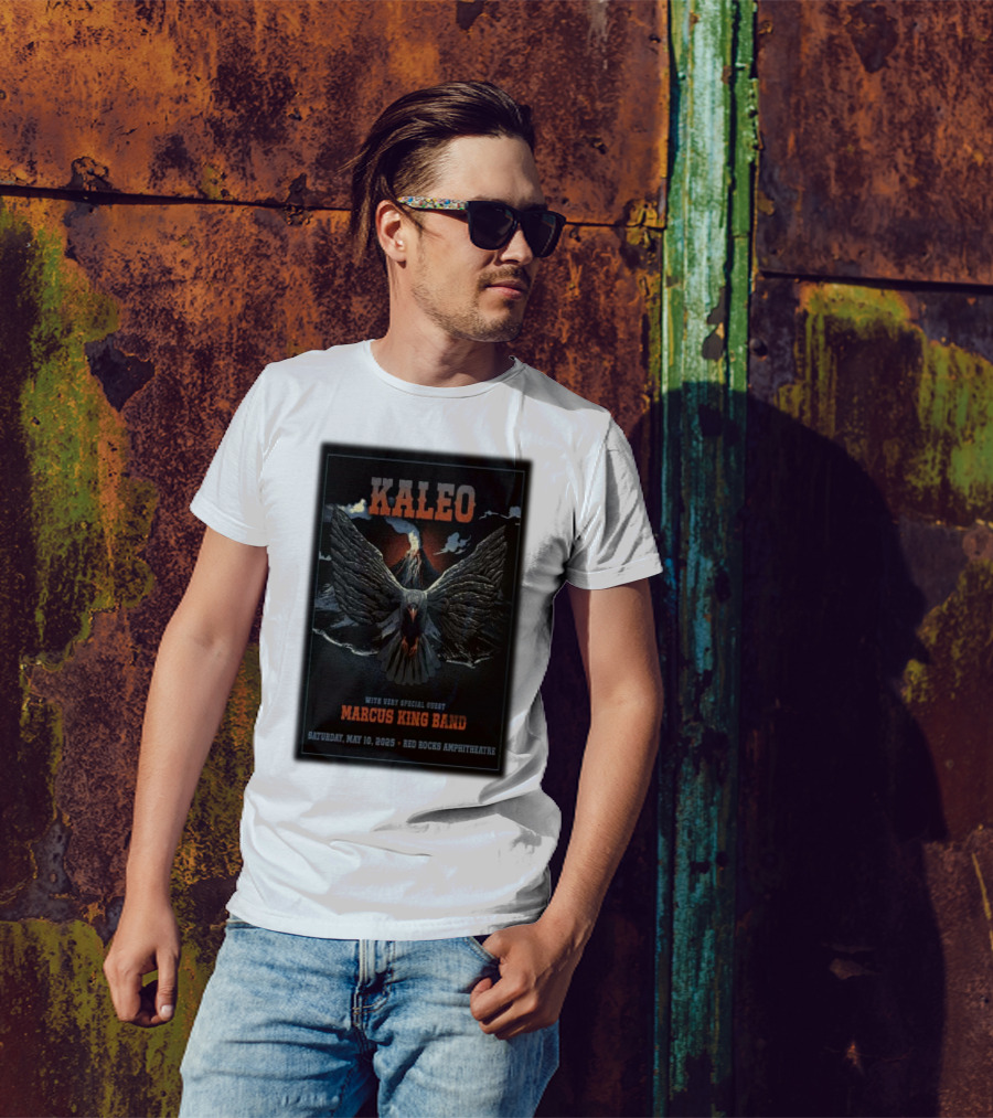 Kaleo With Very Special Guest Marcus King Band May 10 2025 Red Rocks Amphitheatre T-Shirt