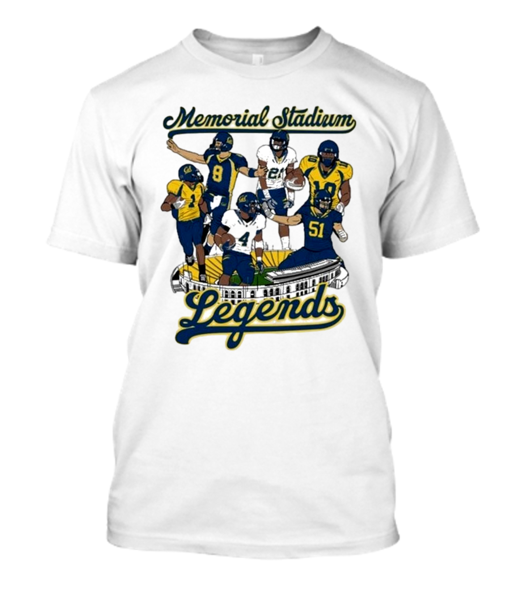 Memorial Stadium Legends Team Player 2025 Champions In Action T-Shirt