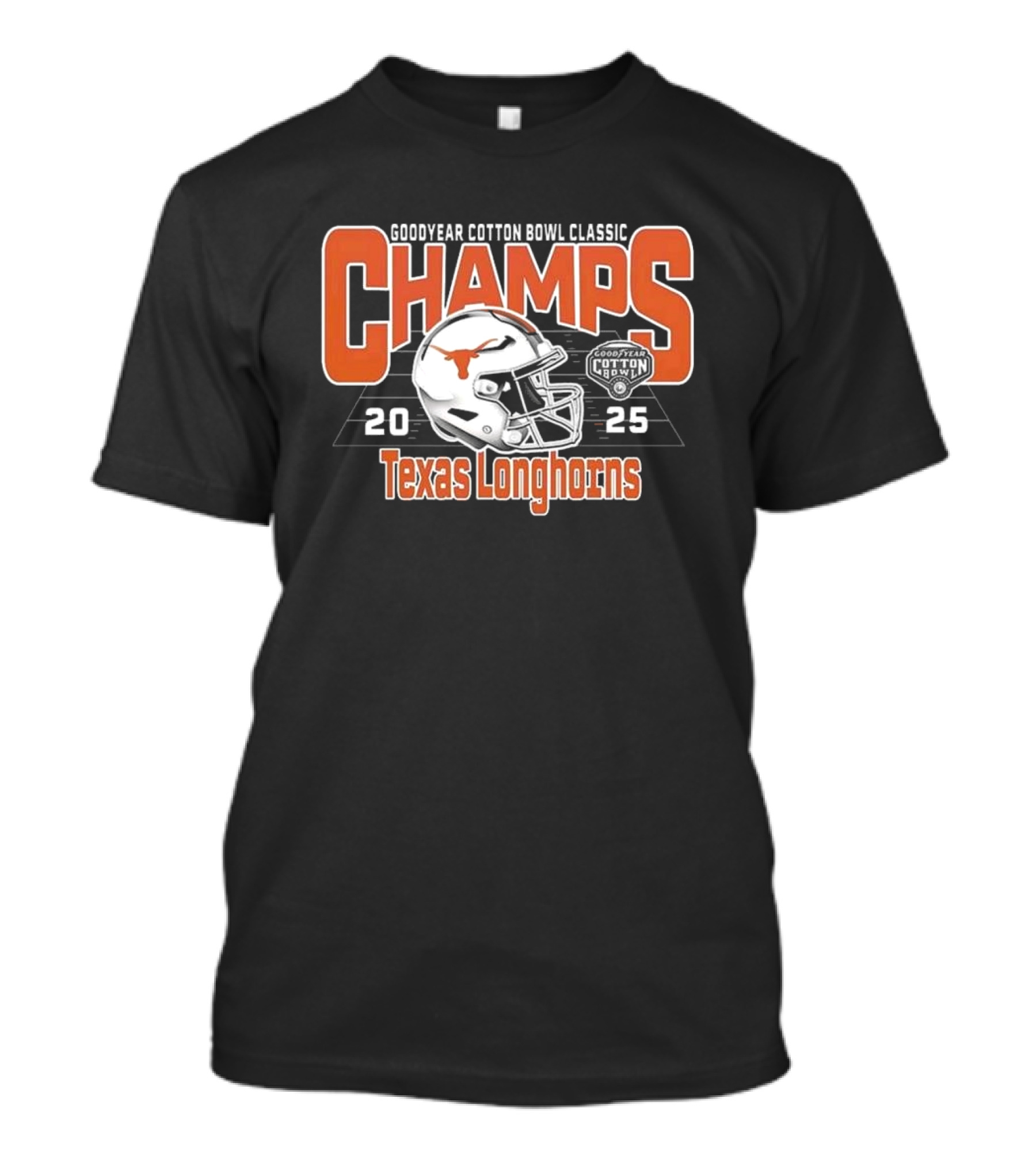 Goodyear Cotton Bowl Classic Champs 2025 Texas Longhorns T-Shirt