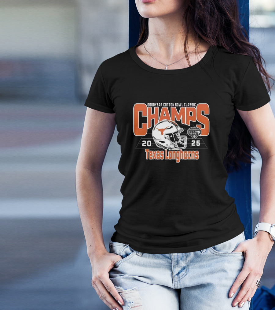 Goodyear Cotton Bowl Classic Champs 2025 Texas Longhorns T-Shirt