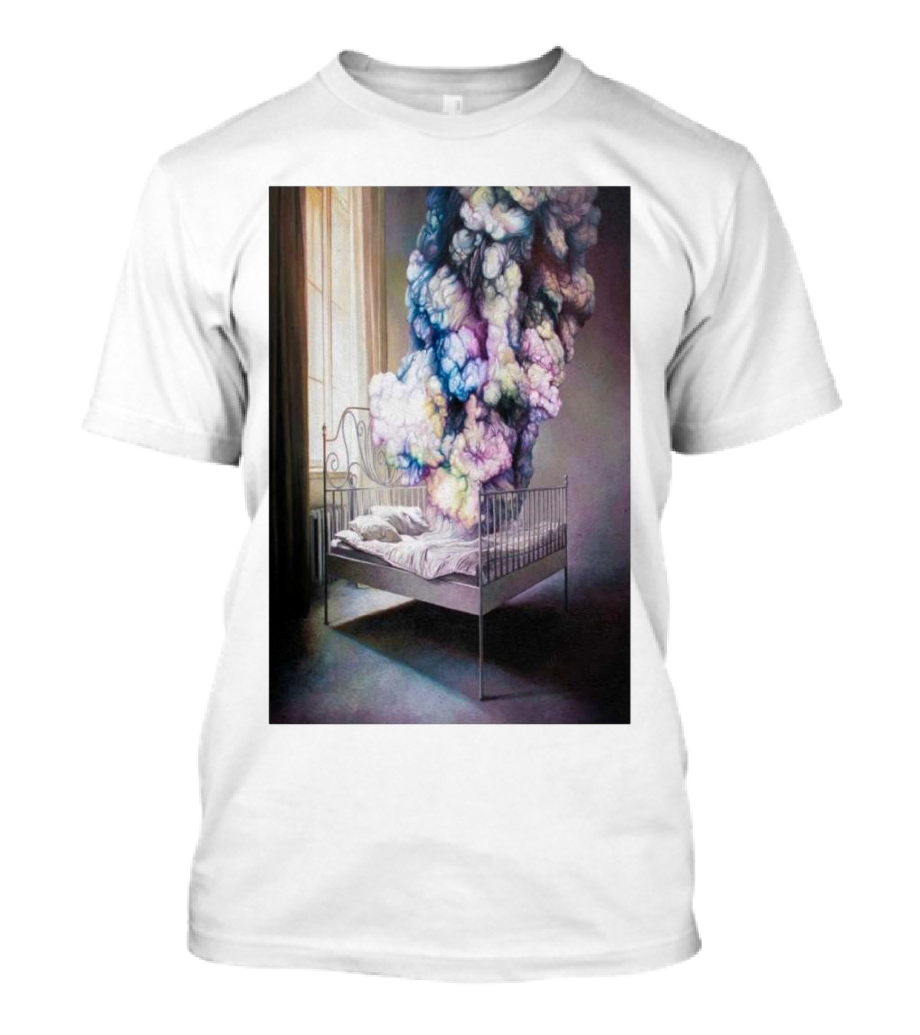 Shang Chengxiang A Start From The Mist Dreamlike Colorful Smoke Billowing Over Bed T-Shirt