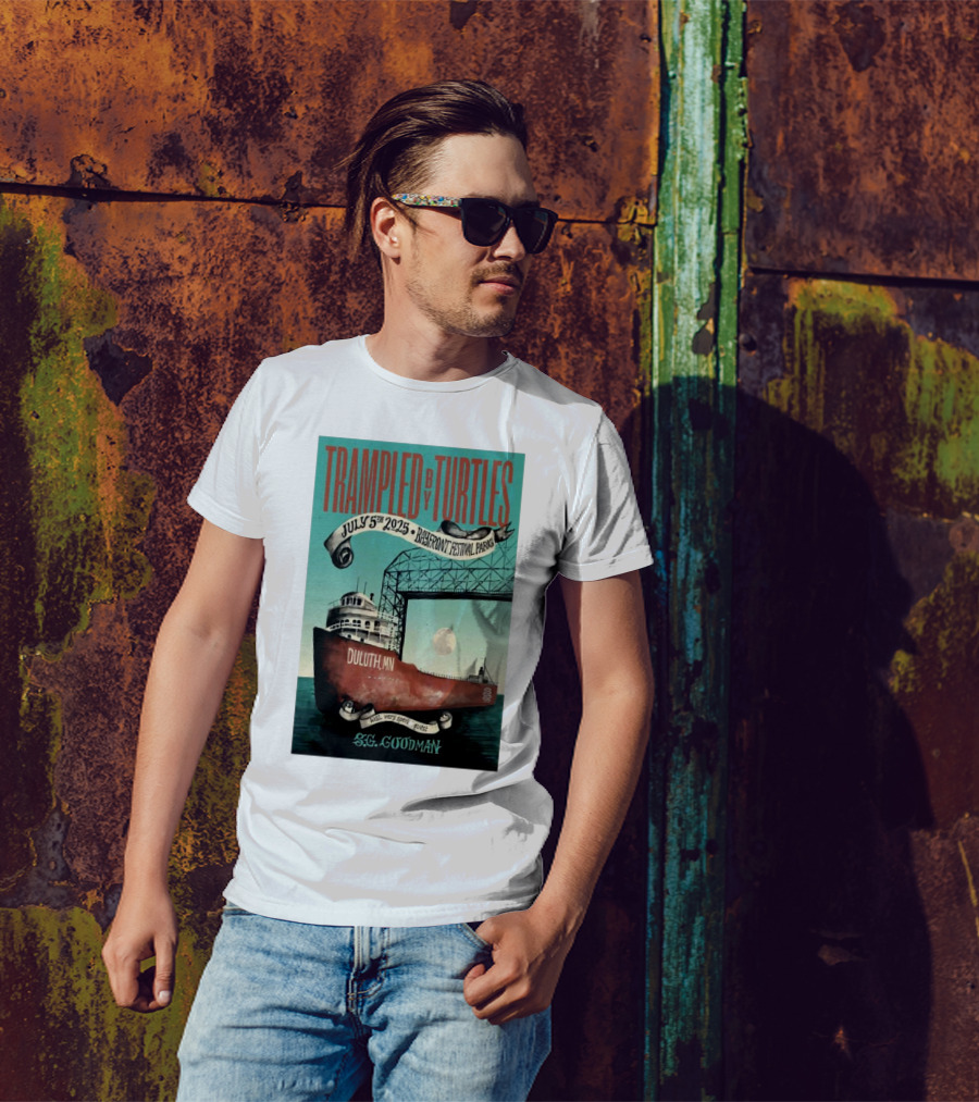 Trampled By Turtles July 5 2025 Bayfront Festival Park Duluth MN Featuring S.G. Goodman T-Shirt