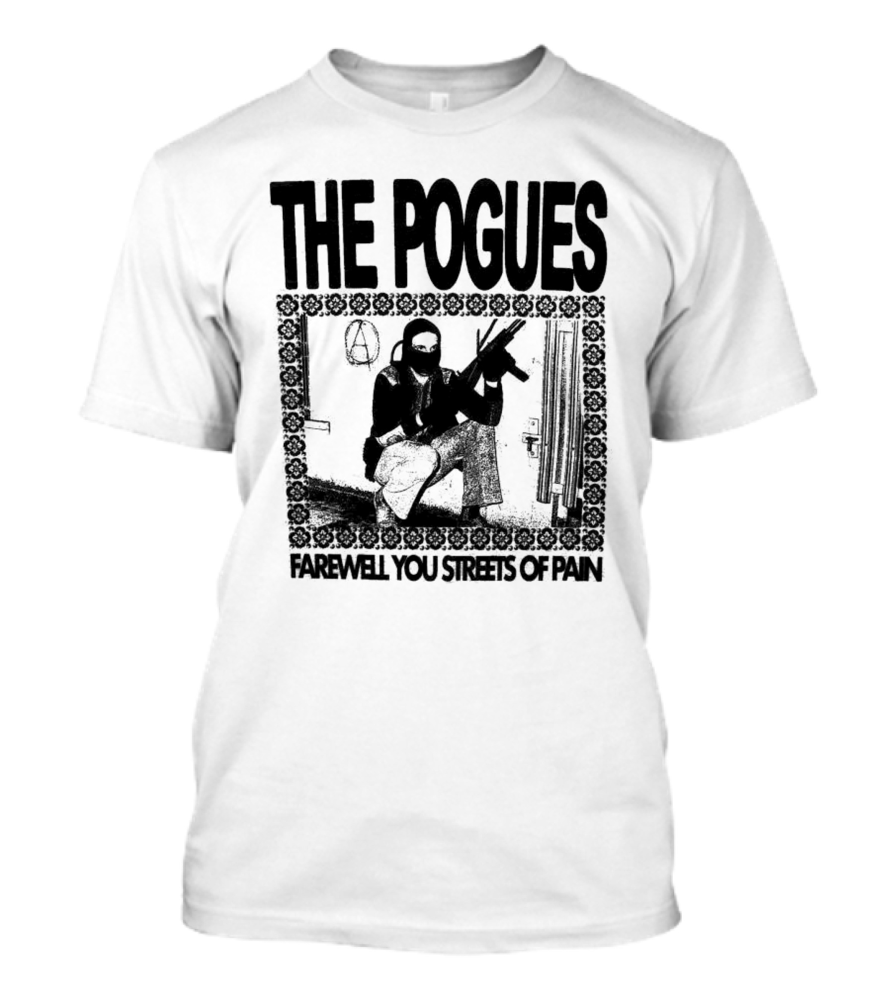 The Pogues Farewell You Streets Of Pain Copycat Video Press Merch T-Shirt
