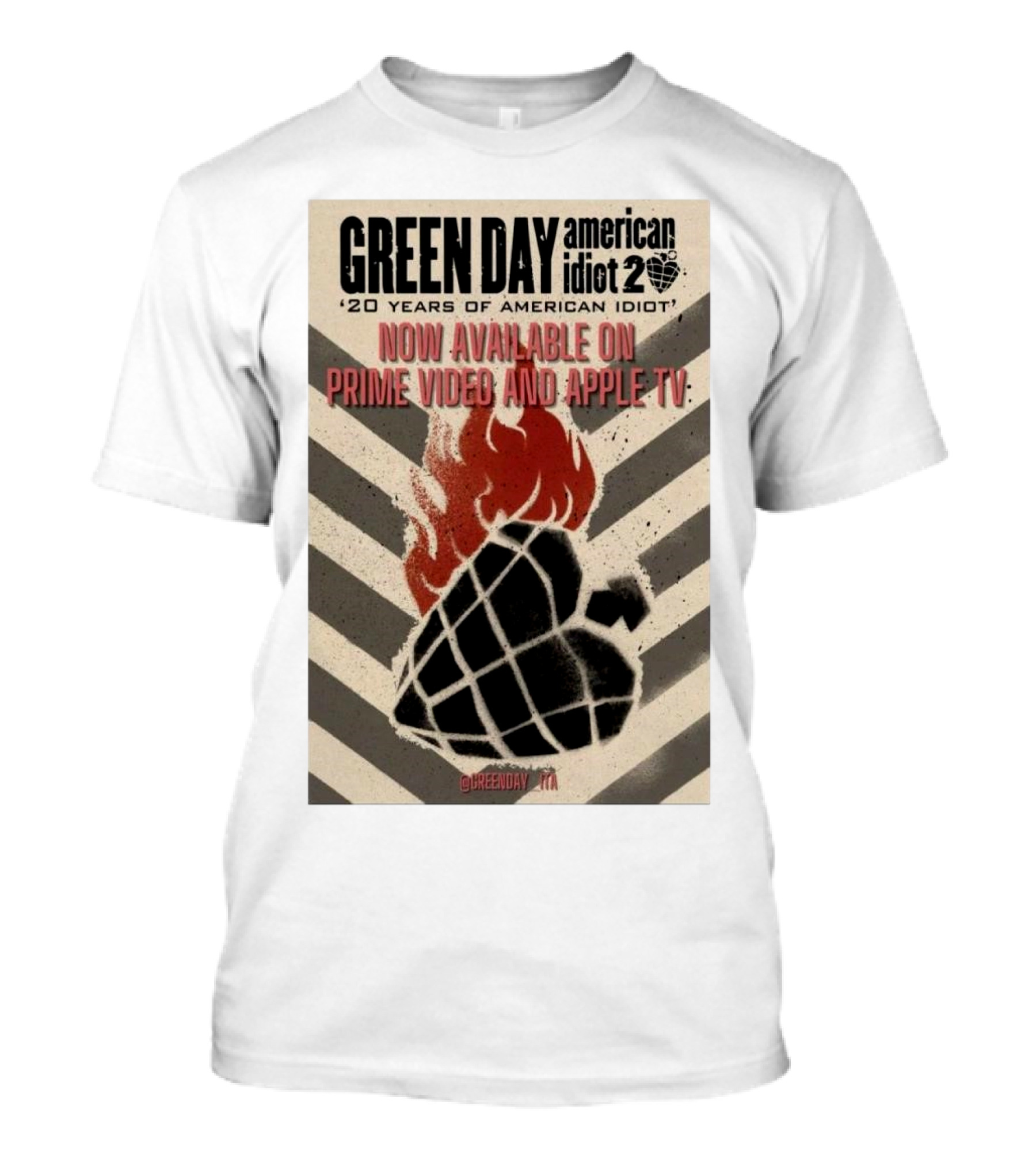 Green Day American Idiot 20 Years Now Available On Prime Video And Apple TV T-Shirt