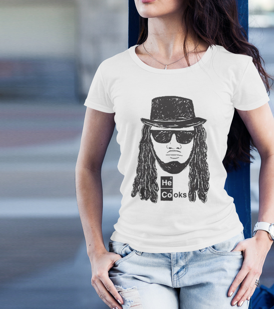 He Cooks Breaking Bad Chemistry Parody With James Face T-Shirt