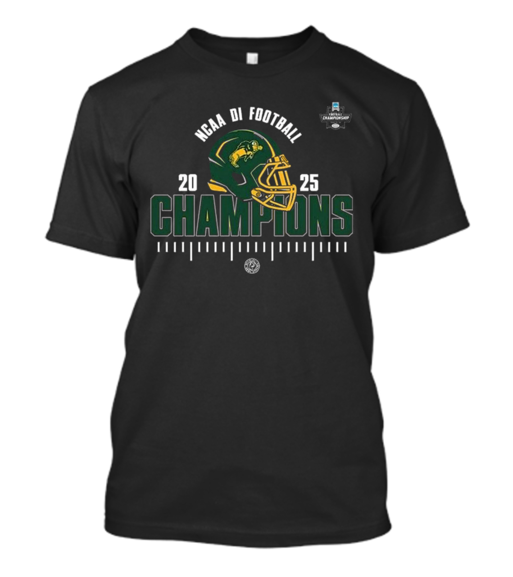 North Dakota State Bison NCAA DI Football 2025 Champions Football Season 2024-2025 T-Shirt