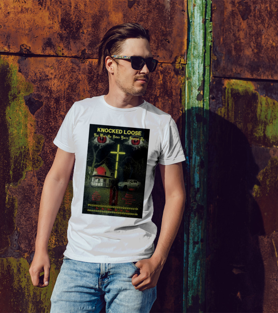 Knocked Loose You Won’t Go Before You’re Supposed To Cross Eyes House Car Scene T-Shirt