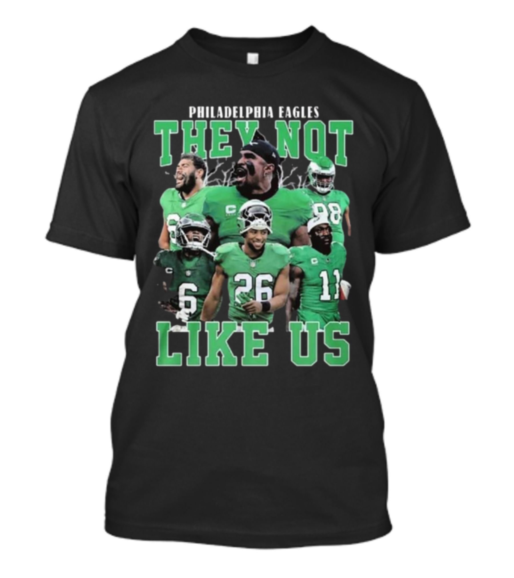 Philadelphia Eagles They Not Like Us Players 2025 T-Shirt