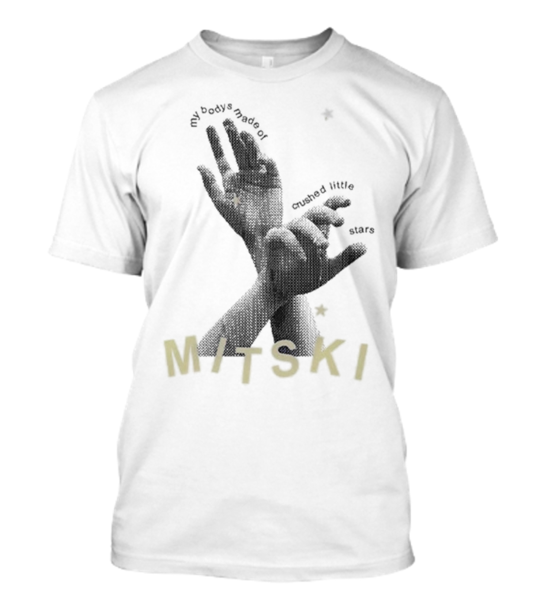 My Body's Made Of Crushed Little Stars Mitski Hands And Stars T-Shirt