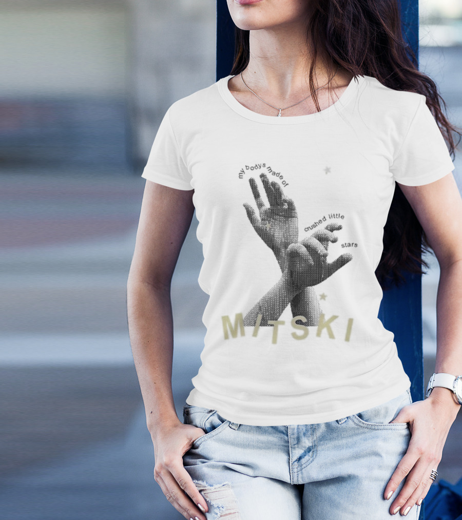 My Body's Made Of Crushed Little Stars Mitski Hands And Stars T-Shirt