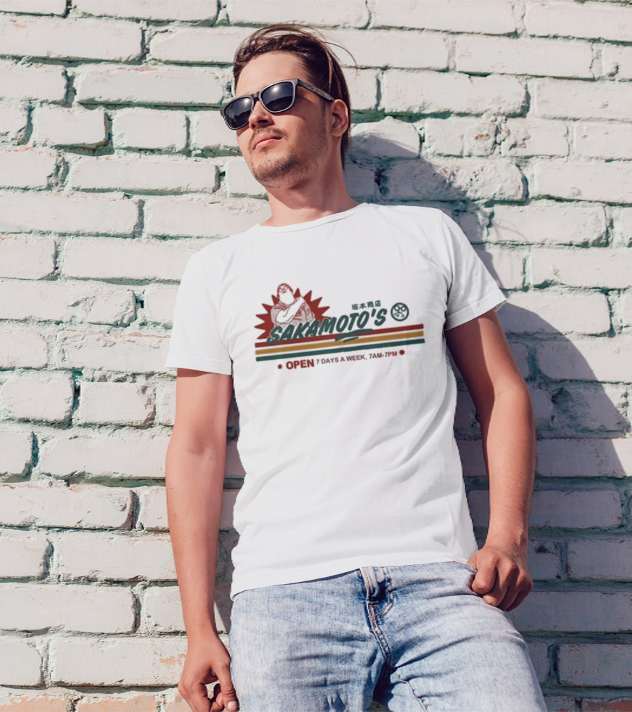 Sakamoto's Open 7 Days A Week Sheeeeshiba 7AM-7PM T-Shirt