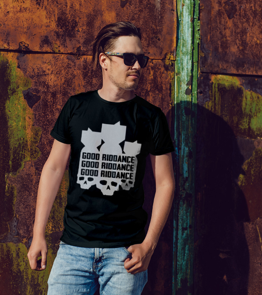 Good Riddance Bomb Drop Skull Trio T-Shirt