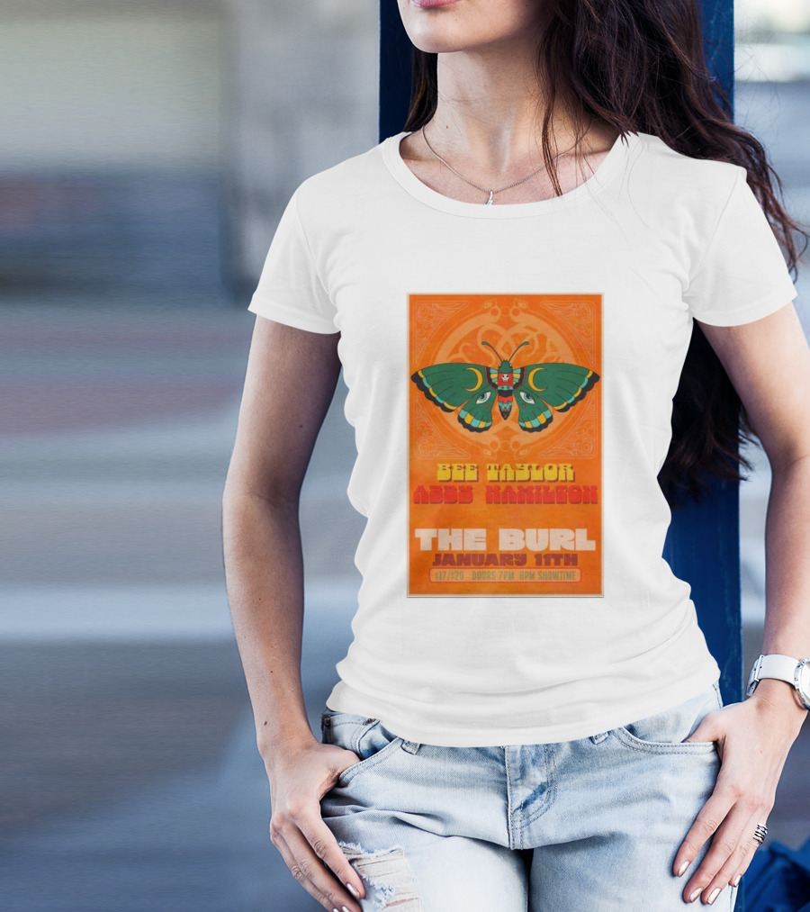 Bee Taylor Abby Hamilton The Burl January 11th Lexington KY Concert T-Shirt