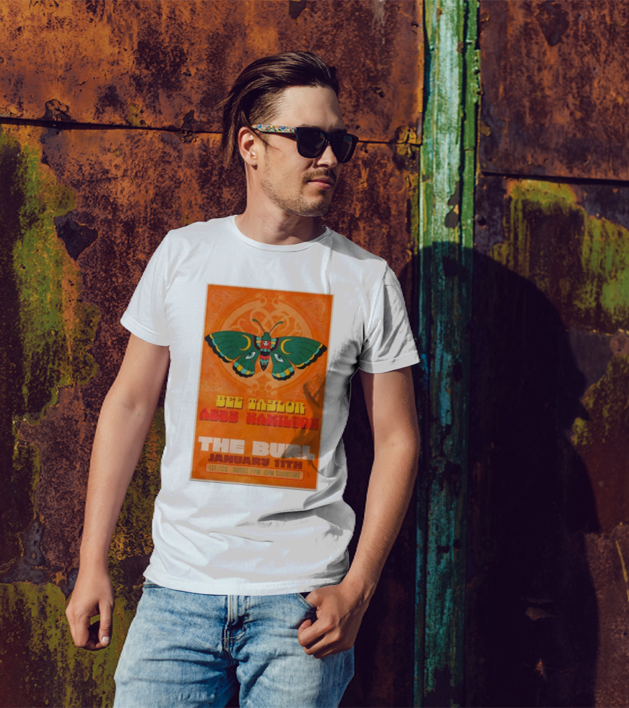 Bee Taylor Abby Hamilton The Burl January 11th Lexington KY Concert T-Shirt
