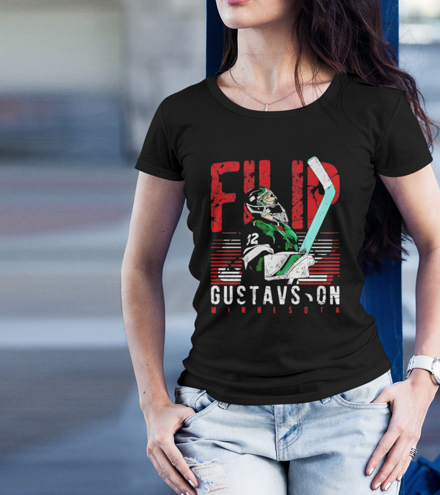 Filip Gustavsson Minnesota Vintage Hockey Player NHL Wild T-Shirt