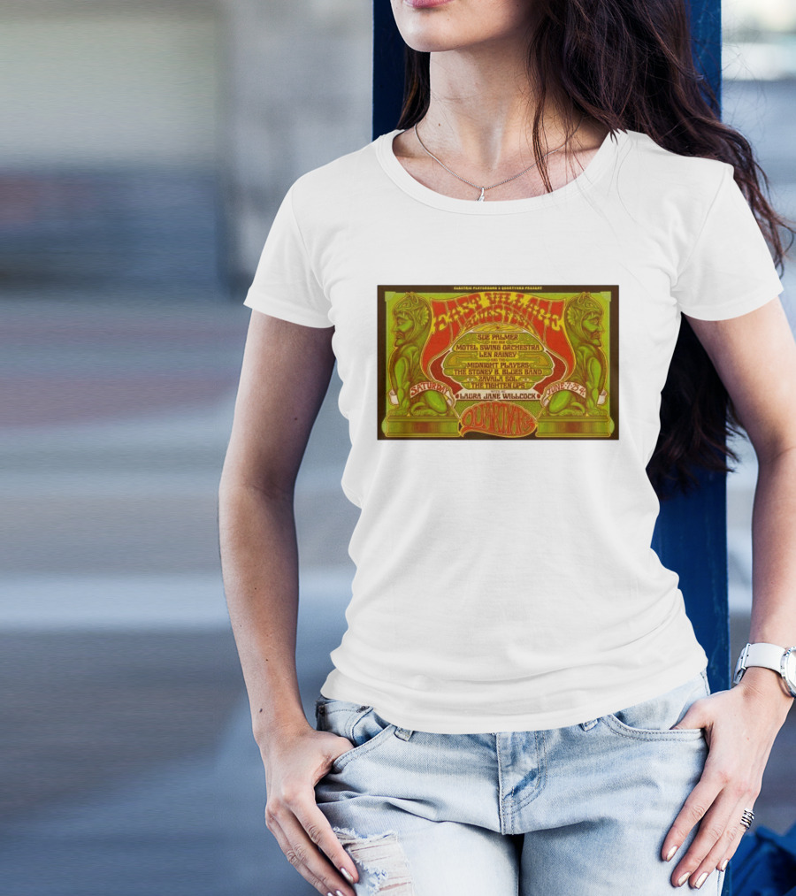 East Village Blues Festival Quartyard San Diego June 7 2025 Sue Palmer Motel Swing Orchestra Midnight Players Zivalva Soles T-Shirt