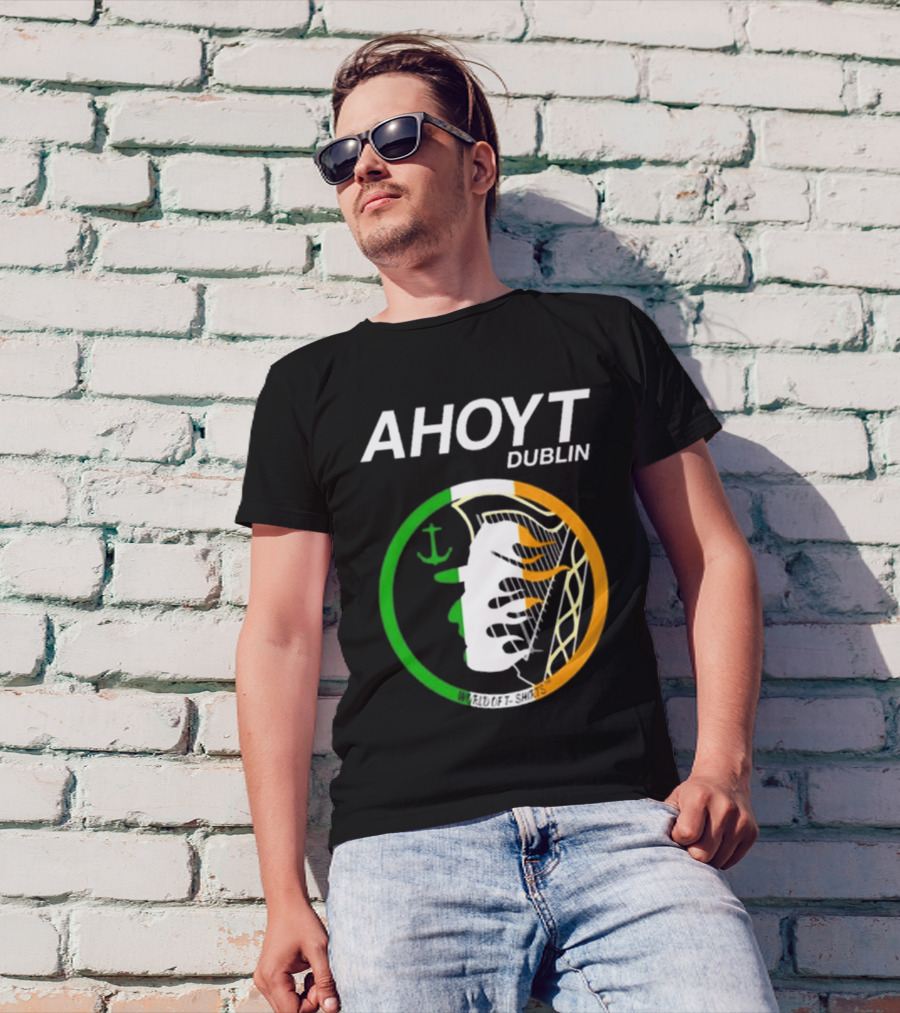 AHOYT Dublin Anchor Emblem Irish Tricolor T-Shirt
