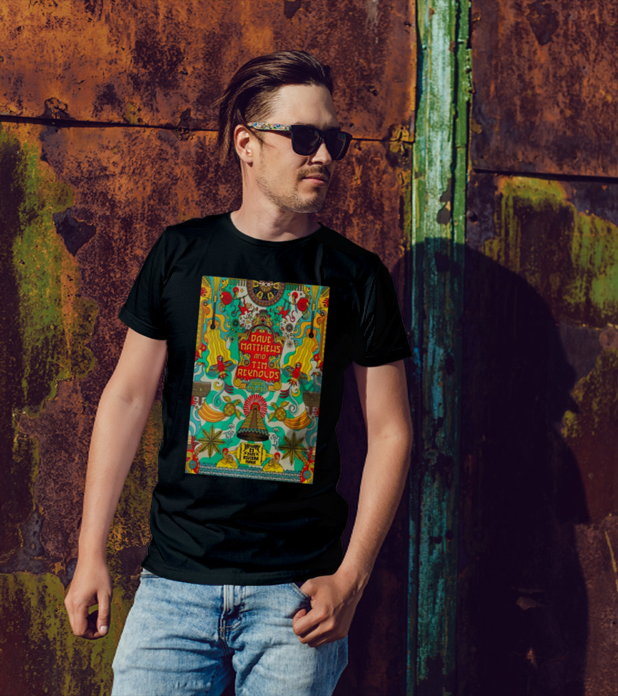 Dave Matthews And Tim Reynolds Moon Palace January 23 2025 Riviera Maya Event Psychedelic T-Shirt