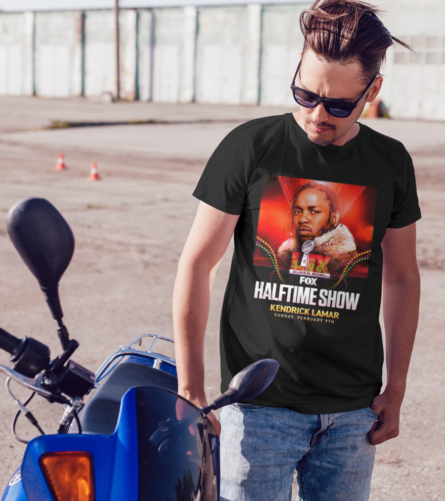 LIX Super Bowl Halftime Show Kendrick Lamar Fox February 9th 2025 T-Shirt