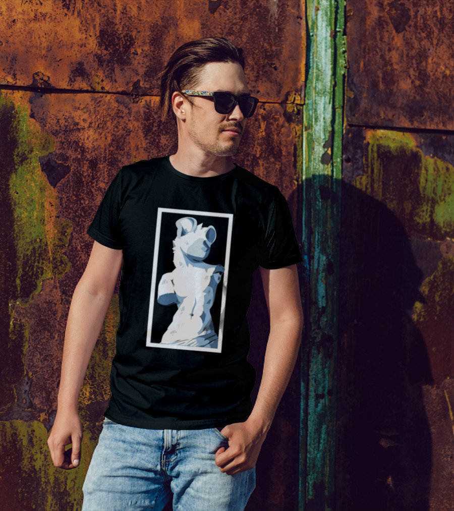 Mangoyena God’s Chosen Hyena Classical Sculpture T-Shirt
