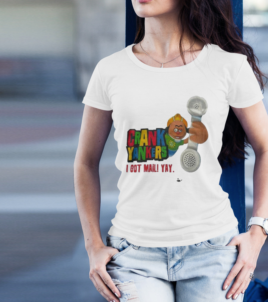 Crank Yankers I Got Mail Yay Character With Telephone Receiver T-Shirt