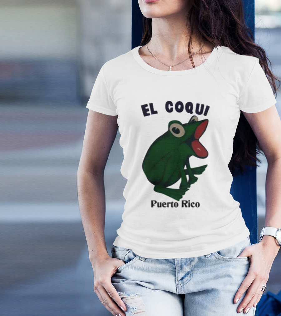 Dios Bunny El Coqui Puerto Rico Frog T-Shirt