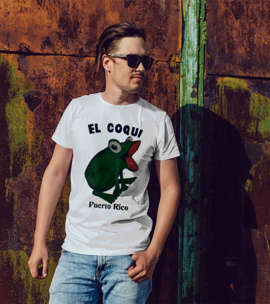 Dios Bunny El Coqui Puerto Rico Frog T-Shirt