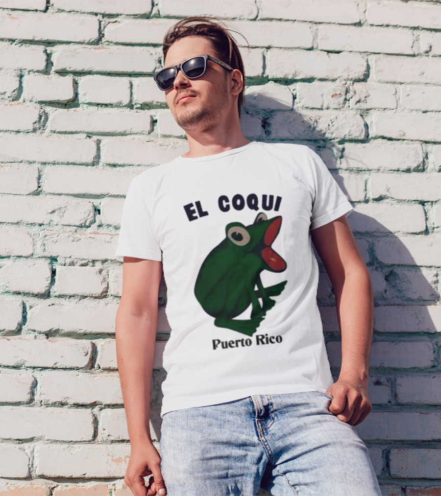 Dios Bunny El Coqui Puerto Rico Frog T-Shirt